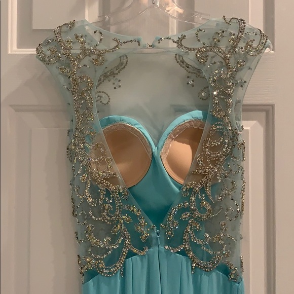 Teal Prom Dress - Picture 5 of 5